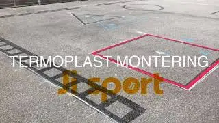 Asfaltdekoration med termoplast - Ji sport