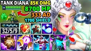Diana but I have 8700 HP and 1v5 the enemy team - BROKEN FULL TANK DIANA (333 AD, 85K DMG, 32 KILLS)