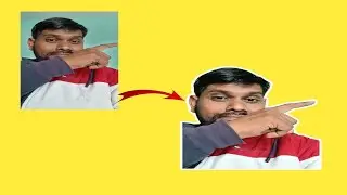 photo me white outline kaise banaye