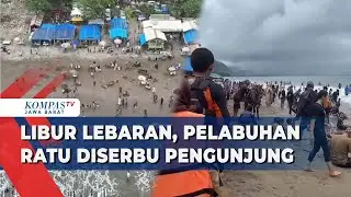 Suasana Libur Lebaran di Pelabuhan Ratu (2/4/2025)