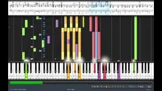 Mario Kart Wii Rainbow Road Theme Song on Synthesia