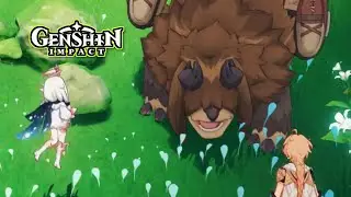 Genshin Impact - Weltauftrag: Auch Tiere machen Fehler, Rette die von den Monstern umzingelte Person