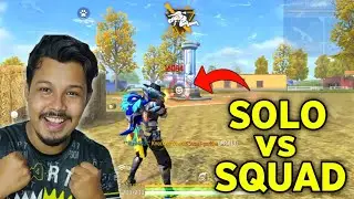 FREE FIRE SOLO VS SQUAD GAMEPLAY | GARENA FREE FIRE