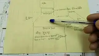 Double offset बनाने के लिए माप|#ac duct maker official