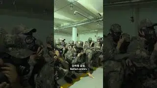 Brits try Korean Gas Chamber training