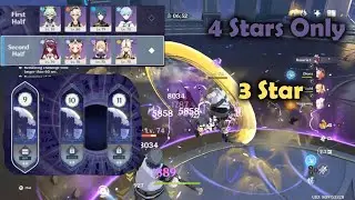 Spiral Abyss Floor 9 ver 2.0 || 4 star charaters only || Genshin Impact Gameplay