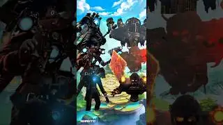 All Titan Cameraman Trio #vs Baby Astro Toilet trio #skibiditoilet #shorts #viral #memes