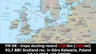1700 km EXTREME TROPO FM DX!
