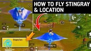How to fly /ride /drive stingray core fish vehicle l stingray Location l BGMI Pubg