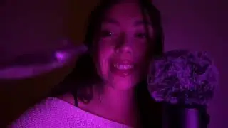 ASMR FACE TRACING + INAUDIBLE WHISPERING