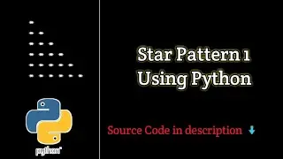 Star Pattern Using Python -1