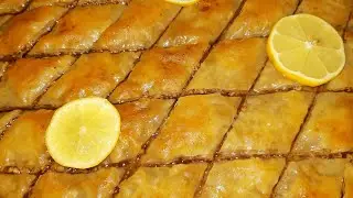 DOMACA BAKLAVA RAZVIJANJE I SUSENJE KORA TACNE MJERE ZA 3 JUFKE - BAKLAVA RECIPE