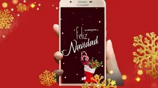 Tarjeta de Feliz Navidad para el estado de WhatsApp