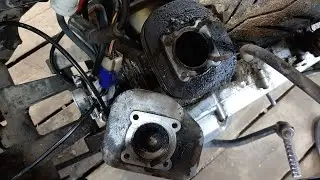 Why did compression disappear on a 2-stroke scooter?