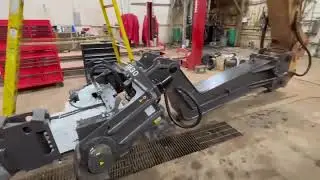 Tilting Pile driver on CAT336