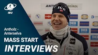 World Cup 23/24 Antholz-Anterselva: Men Mass Start Interviews