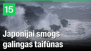 Taifūnas Shanshan slenka link Japonijos: smogs audros ir vėjai iki 252 km/val
