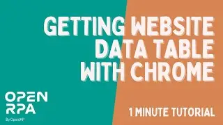 Getting Website Data Table using Chrome