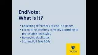 EndNote Citation Management 1: What Is EndNote?