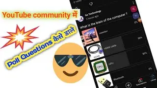 YouTube community mein Poll kaise create kare #gotechnology @Gotechnology99
