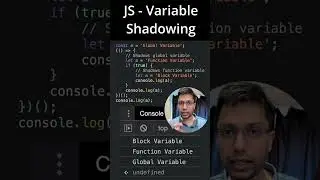 Variable Shadowing in JS | Scope and Scope Chain in JavaScript | Clip #14 | Core JavaScript