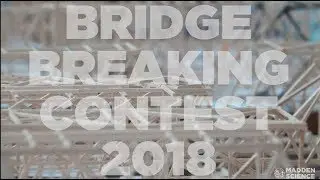 Bridge Breaking Contest 2018 [basswood | IIT Chicago Bridge Building]