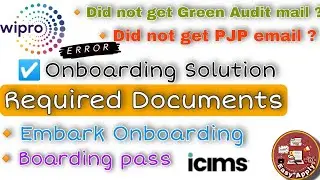 How to Get WIPRO Onboarding | Wipro Pjp, Green Audit |how to get wipro on boarding soon