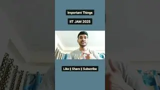 Important Things to Know about IIT JAM 2025🔥| Official Update | Inspire Chemistry #shorts #iitjam