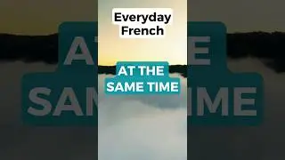 How to say AT THE SAME TIME in French #shorts