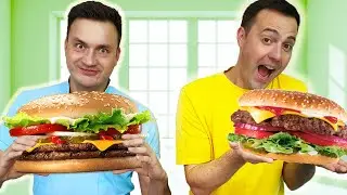 Собери свой БУРГЕР - ЧЕЛЛЕНДЖ. Лера Бу
