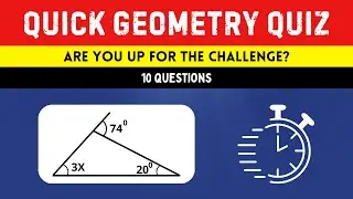Basic Geometry Quiz Challenge - How Many Can You Solve?