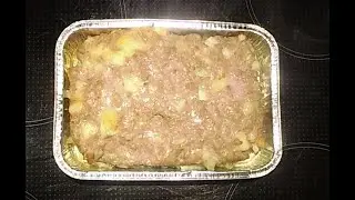 Hackbraten mit Mozzarella und Mehl