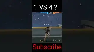 free fire🔥 1vs4🤡 game play vidio😊 