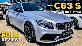 2019 MERCEDES AMG C63 S Facelift V8 FULL Review Estate BRUTAL Sound Interior Exterior Infotainment