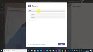 Microsoft Teams - Using the Polling tool