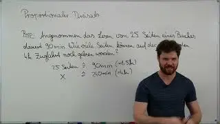 Proportionaler DREISATZ. Buchseiten lesen Beispiel. Proportionaler Dreisatz einfach erklärt. 