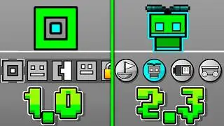 Played Geometry Dash in EVERY VERSION (1.0 – 2.3)