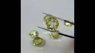 flat bottom checker cut cubic zirconia  #cubiczirconia #czstone #gemstone #zircon