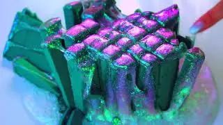 Mixing Pigment into Slime// Duochrome Satisfying Slime ASMR Video Compilation