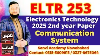 Eltr 253 paper 2025| electronics Technology 2nd year paper communication system| eltr 253 guess