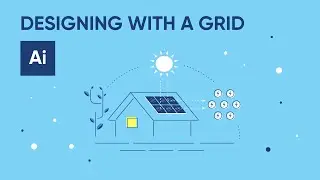 Solar panels on the roof - minimal design (Illustrator & After effects tutorial)