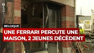 Une Ferrari fonce dans une façade et provoque un incendie à Marcinelle : deux morts - RTBF Info