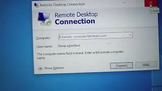 How to Open Remote Desktop Connection on Windows Operating system using Run Window.