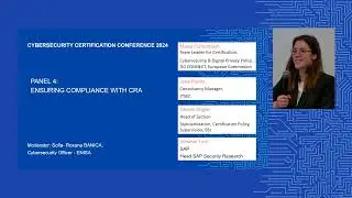 ENISA Cybersecurity Certification Conference 2024 - Panel 4 and closing session