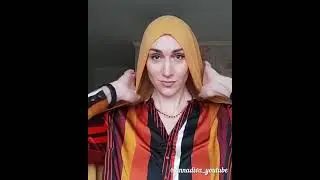 Scarfstyle #305 Мій топ для короткого волосся з палантину 90×180 см