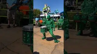 Green Army Drum Corps Snare Solo at #disneyhollywoodstudios! #greemarmycorps #toystory #toystoryland