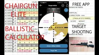BALLISTIC CALCULATOR APP - CHAIRGUN ELITE 