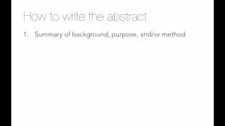 Titles and abstracts