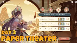 Paper Theater Day 3: Over Peaks - Genshin Impact