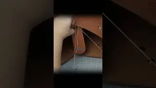 Leather Tote Bag Pattern Testing!!! #leathercraft #smallbusinessowner #brown